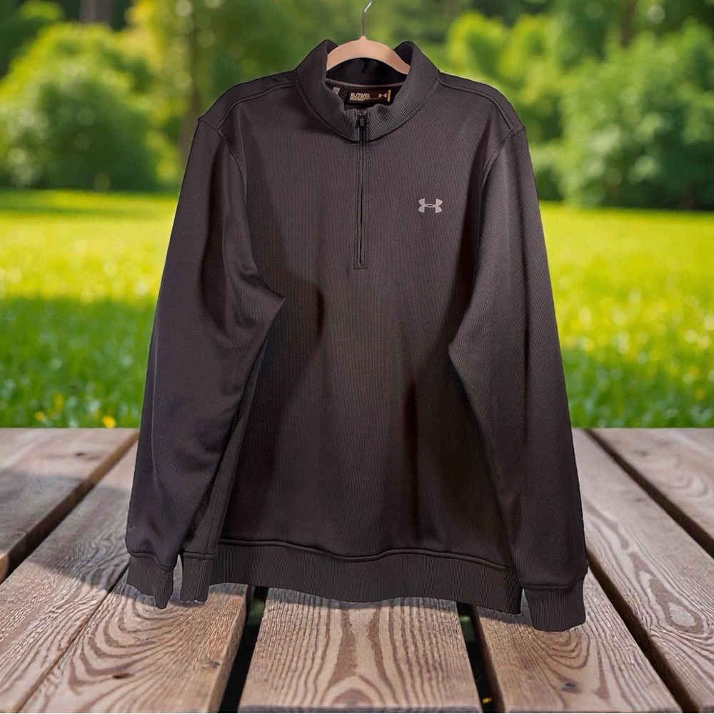 Under Armour Golf Storm Mens XL /TG Sweater 1/4 Zip Black